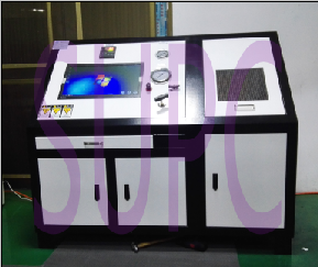 軸承冷卻水道水壓密封性試驗機|軸承座水壓試驗機-計算機水壓壓力曲線測試台