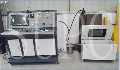 電機殼體(ti) 冷卻水管水壓密封測試台-冷卻水管密封性測試台