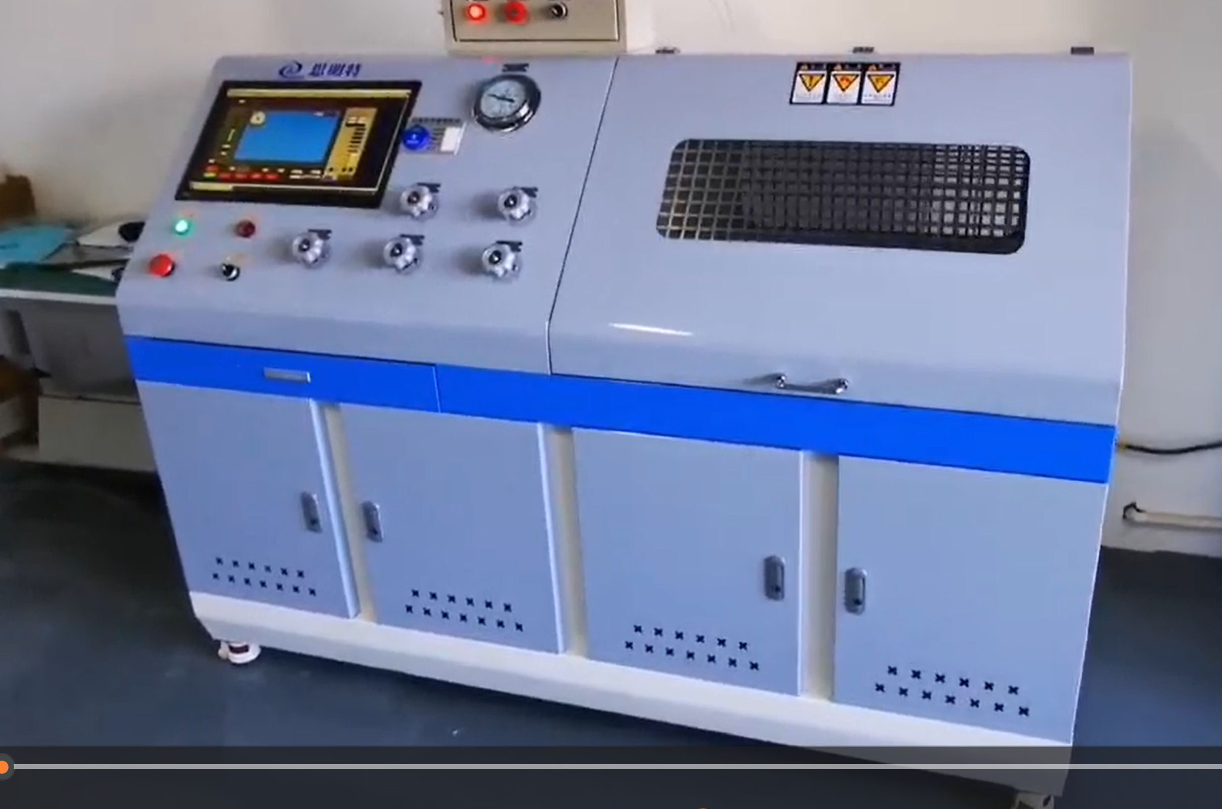 閥門的動壓靜壓測試係統-閥門耐水壓力測試台（專(zhuan) 用機）